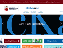 Tablet Screenshot of mackayandco.com